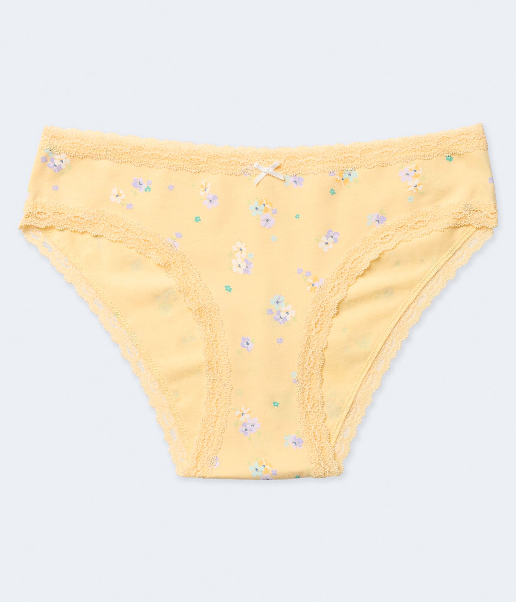 Floral Lace-Trim Hipster