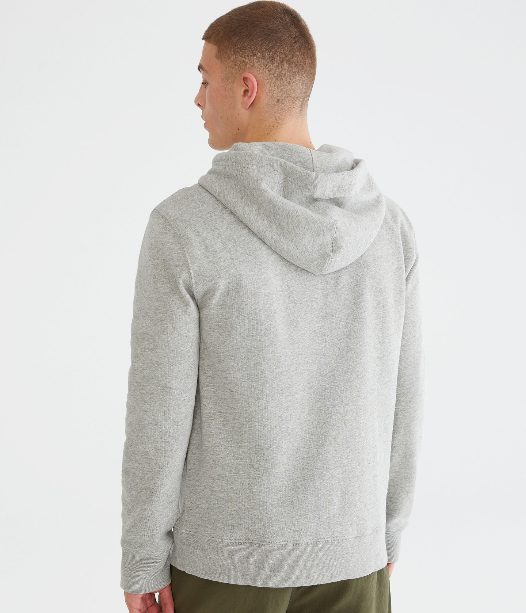 Stacked Split Box Logo Pullover Hoodie