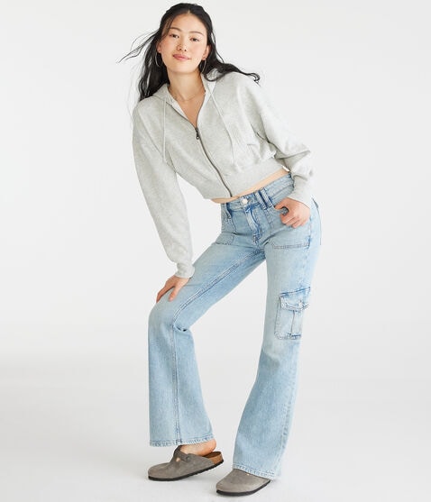 Flare Mid-Rise Cargo Jean Flare Mid-Rise Cargo Jean