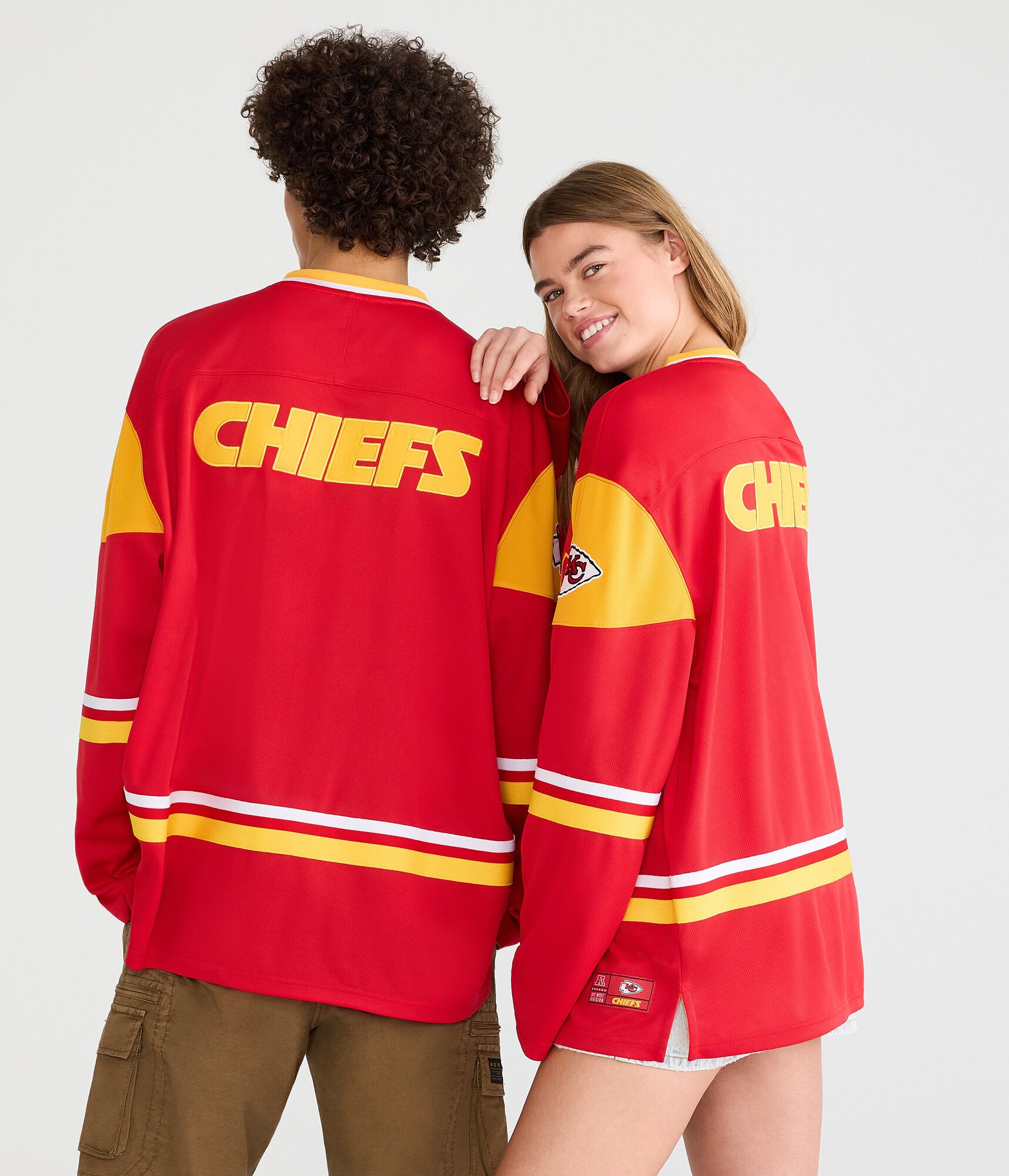Long Sleeve Kansas City Chiefs V-Neck Top