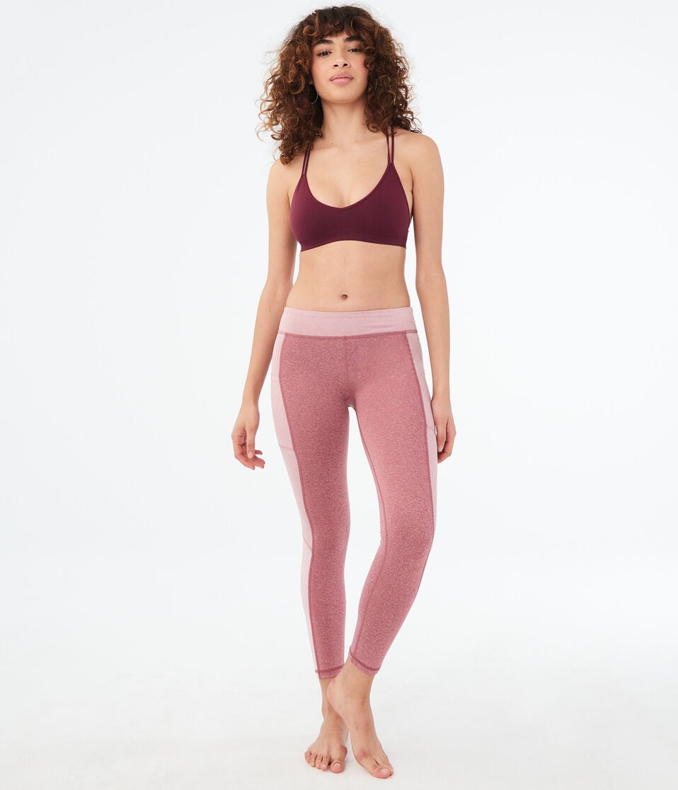 Colorblocked Pocket Ankle Leggings