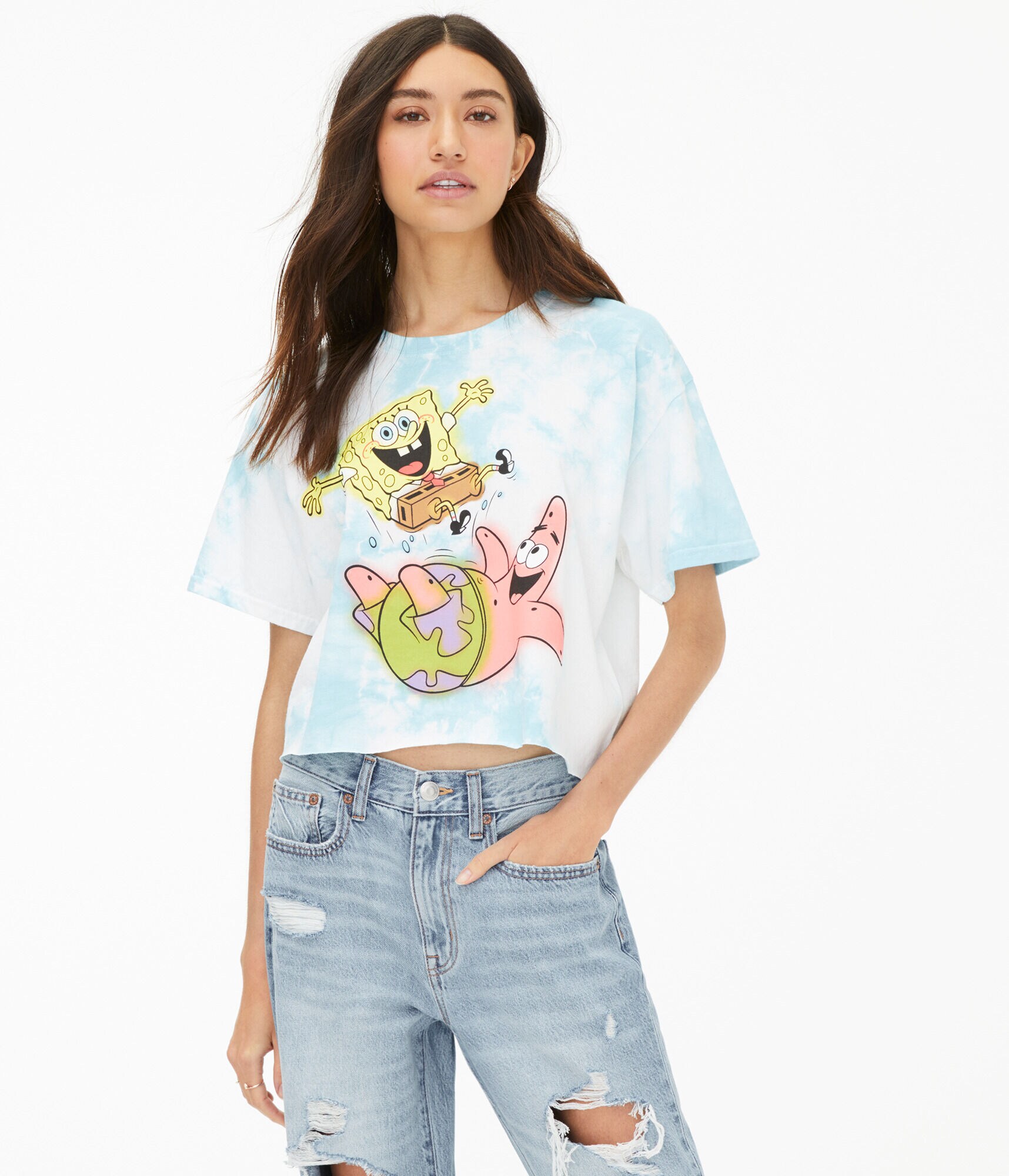 SpongeBob Bounce Tie-Dye Graphic Tee