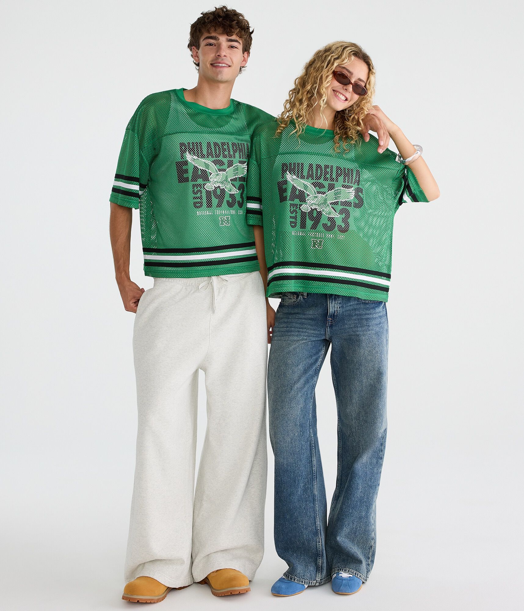 Philadelphia Eagles Boxy Mesh Top