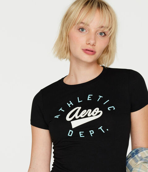 Aero Script Logo Appliqué Graphic Tee Aero Script Logo Appliqué Graphic Tee