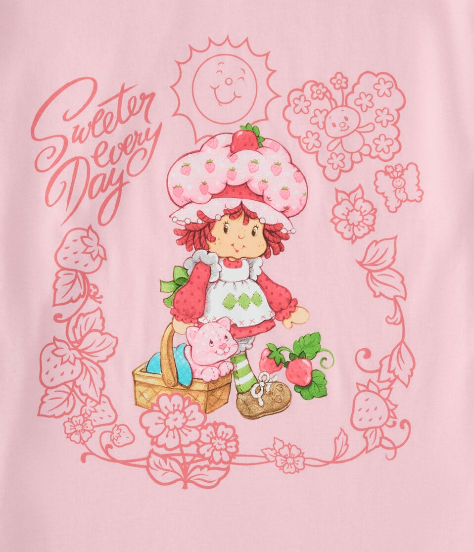 Strawberry Shortcake & Custard Oversized Graphic Tee