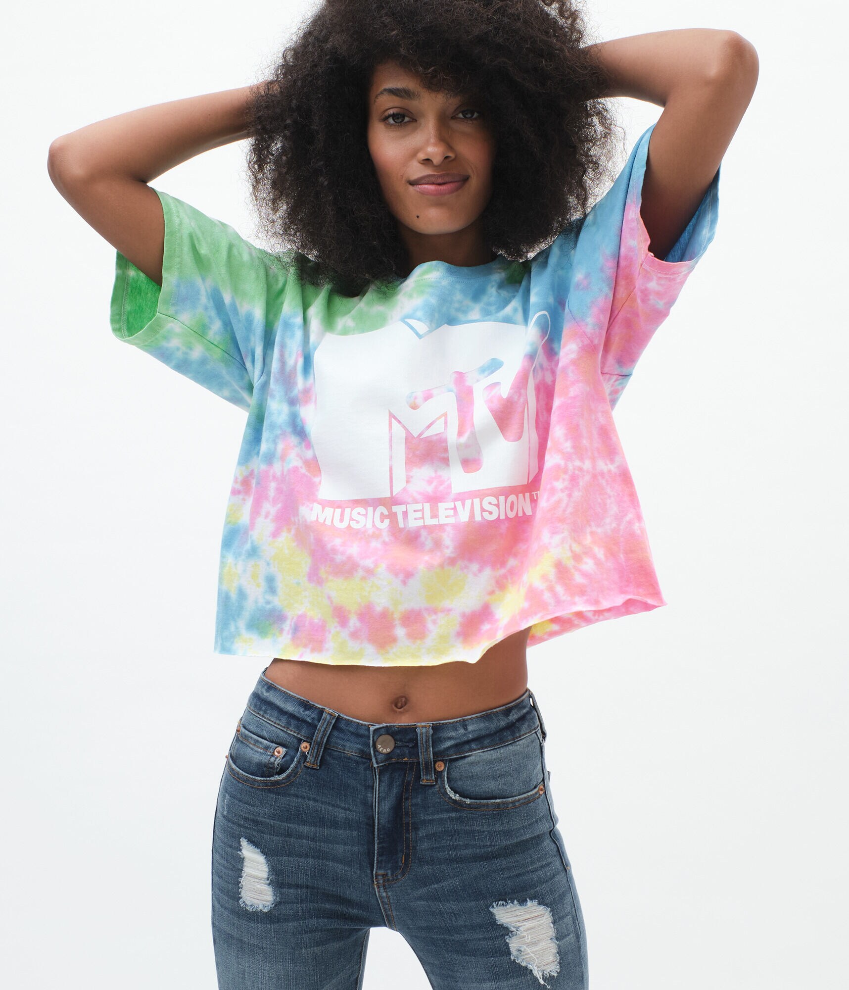 MTV Logo Tie-Dye Graphic Tee