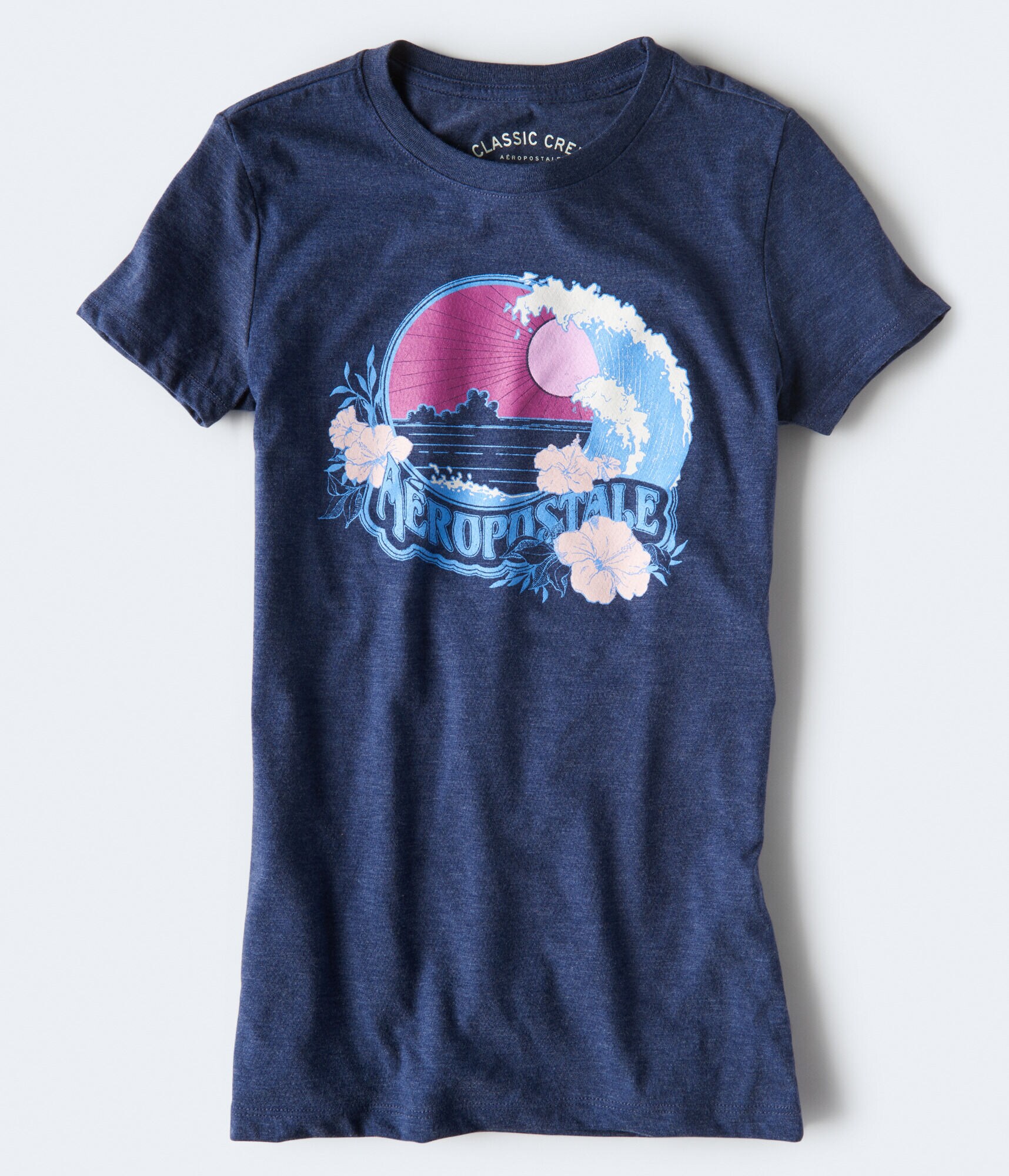 Aeropostale Sunset Wave Graphic Tee