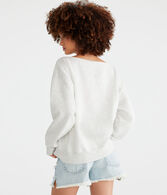 Solid Off-The-Shoulder Sweatshirt