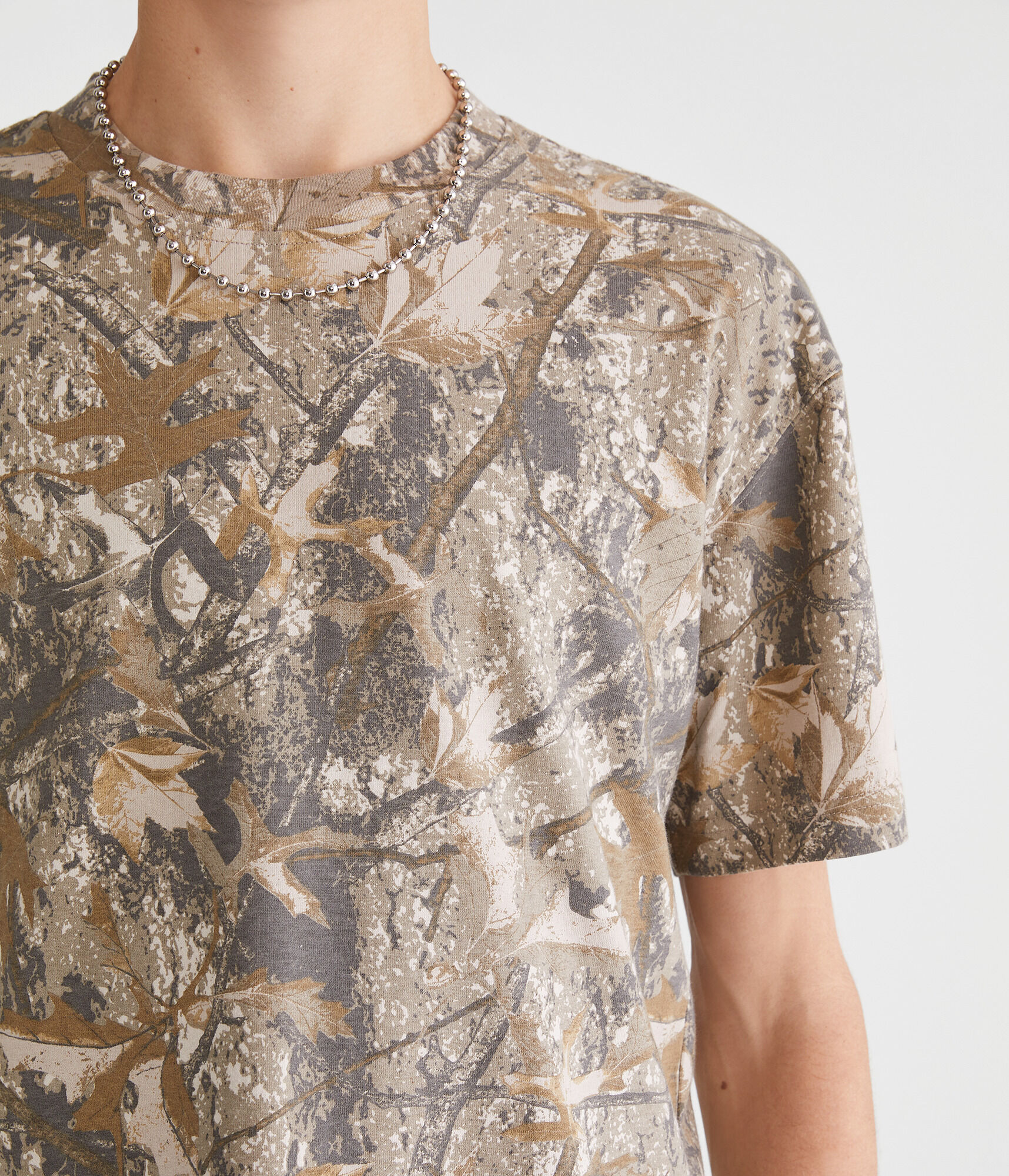 Forest Camo Boxy Fit Graphic Tee