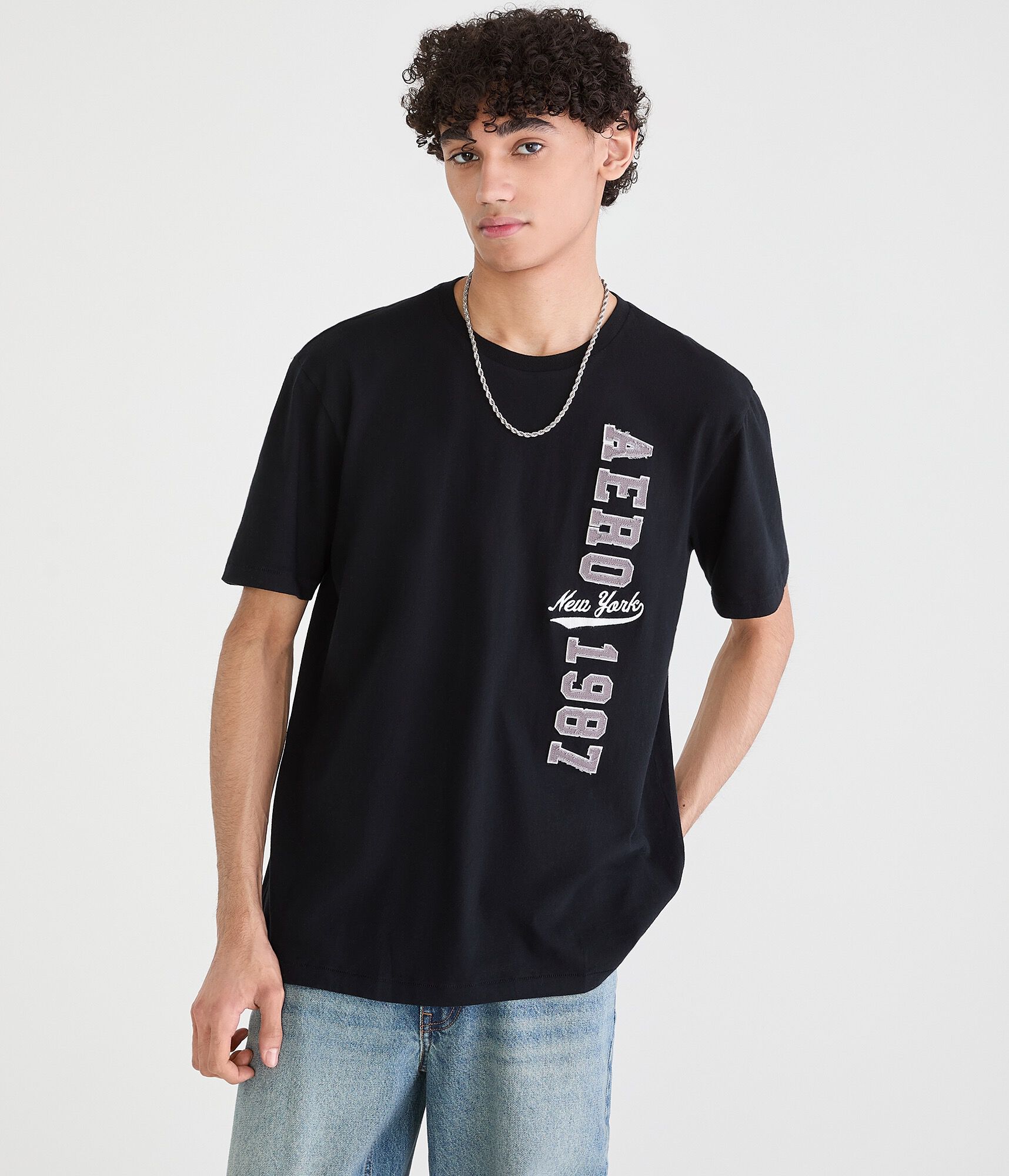 Aero New York 1987 Appliqu&eacute; Graphic Tee