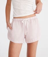 High-Rise Washed Dolphin Shorts