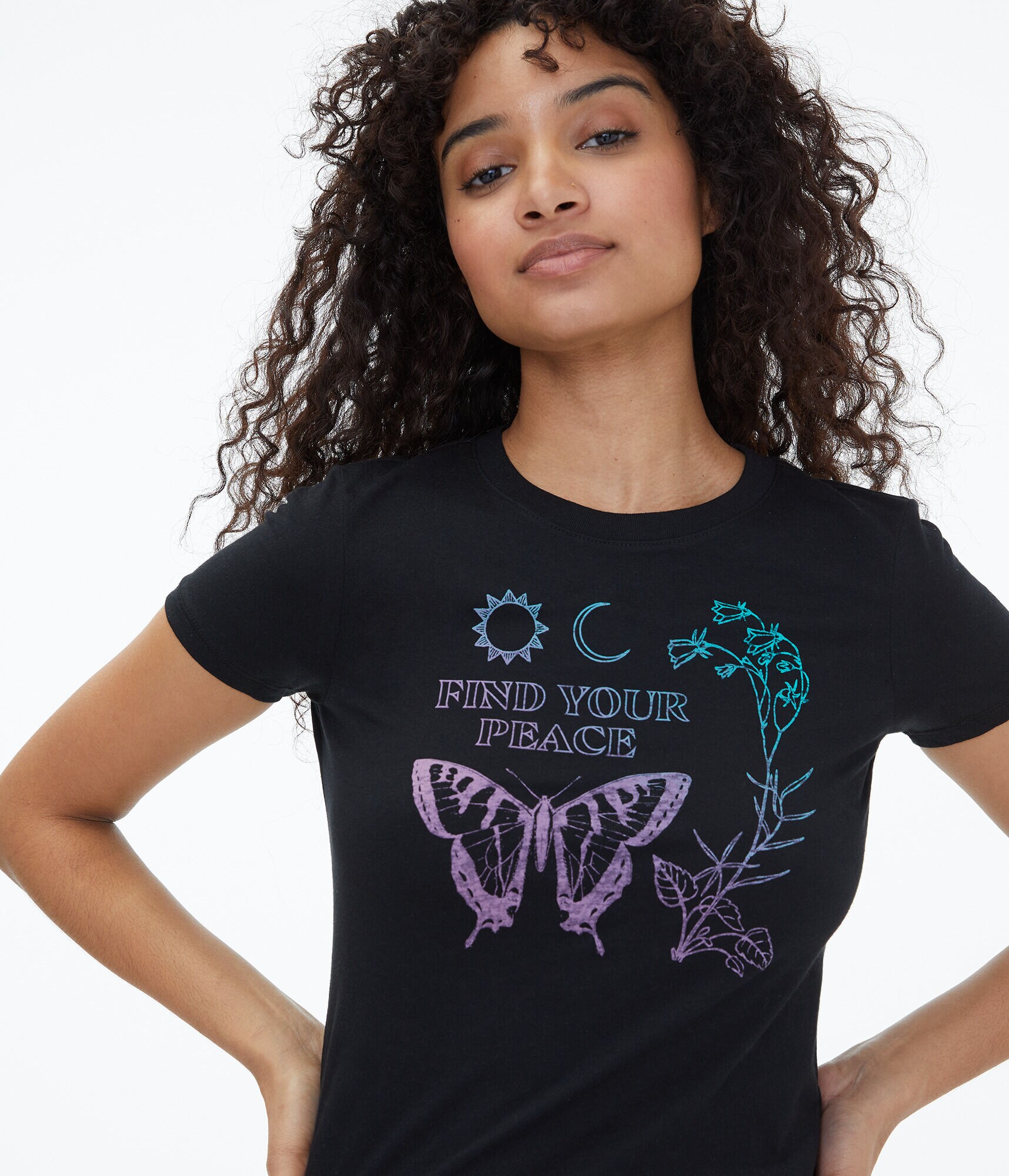 Find Your Peace Butterfly Graphic Tee