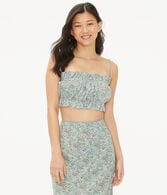 Floral Double Tie-Back Cropped Cami