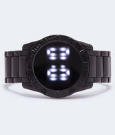 Round Matte Metal Digital Watch