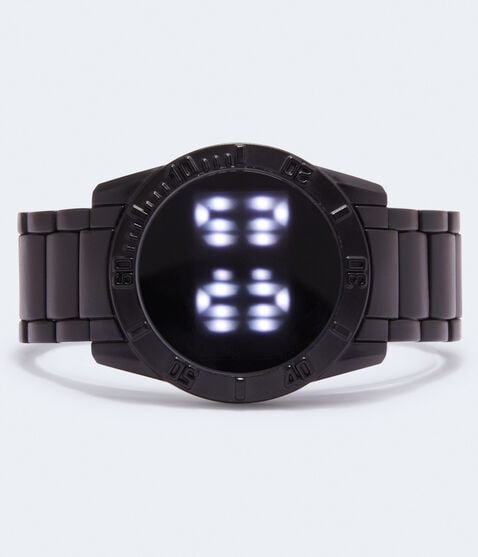 Round Matte Metal Digital Watch Round Matte Metal Digital Watch
