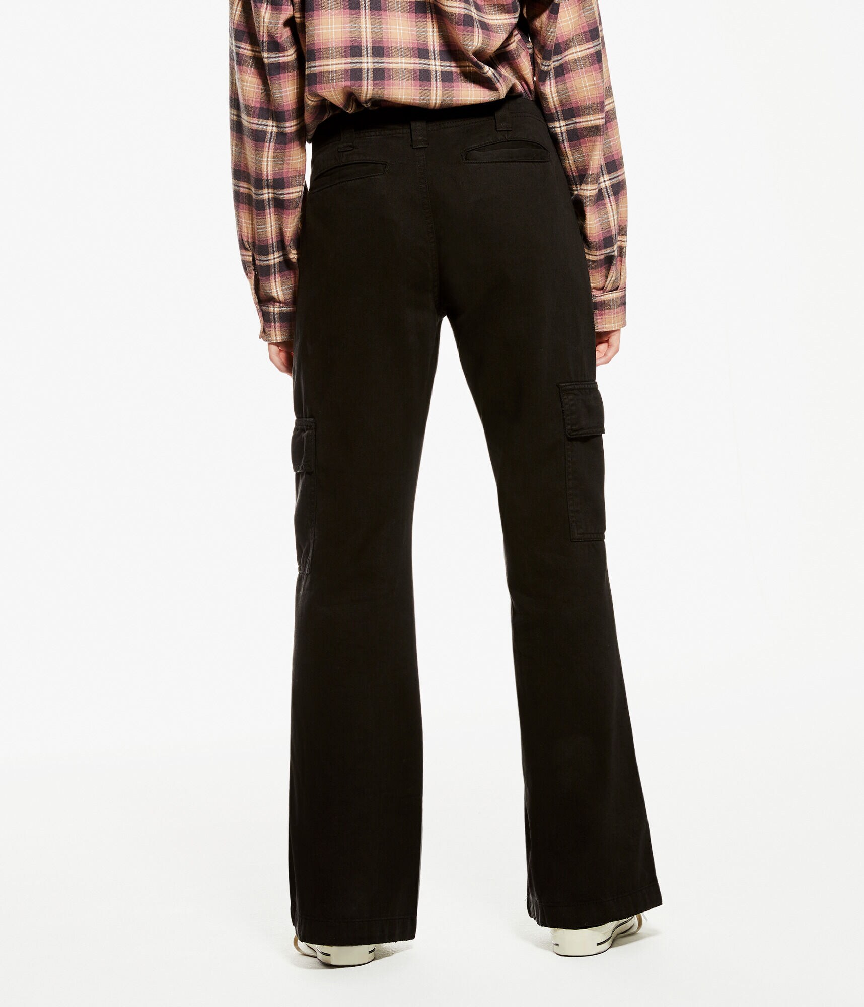 Low-Rise Flare Utility Cargo Pants