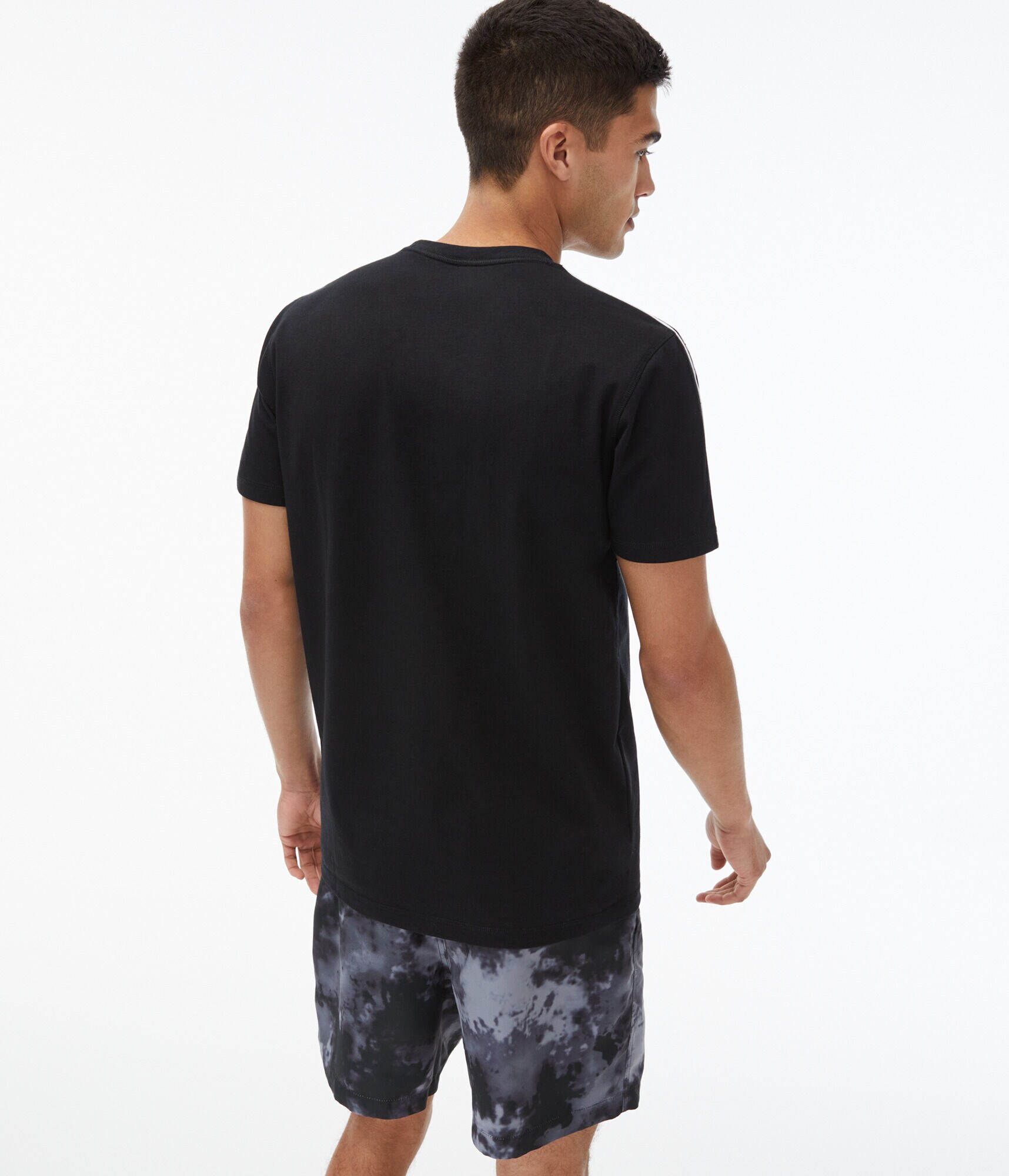 Logo Sleeve Tape Stretch Crew Tee