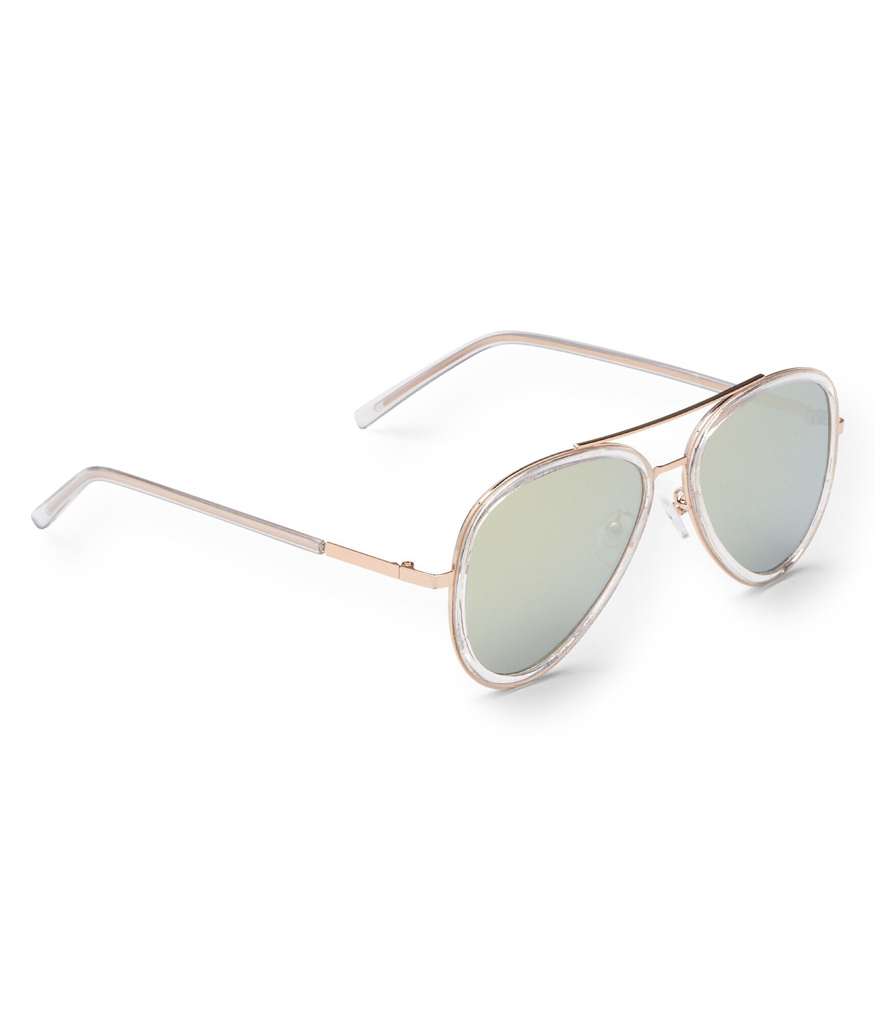 Clear Aviator Sunglasses