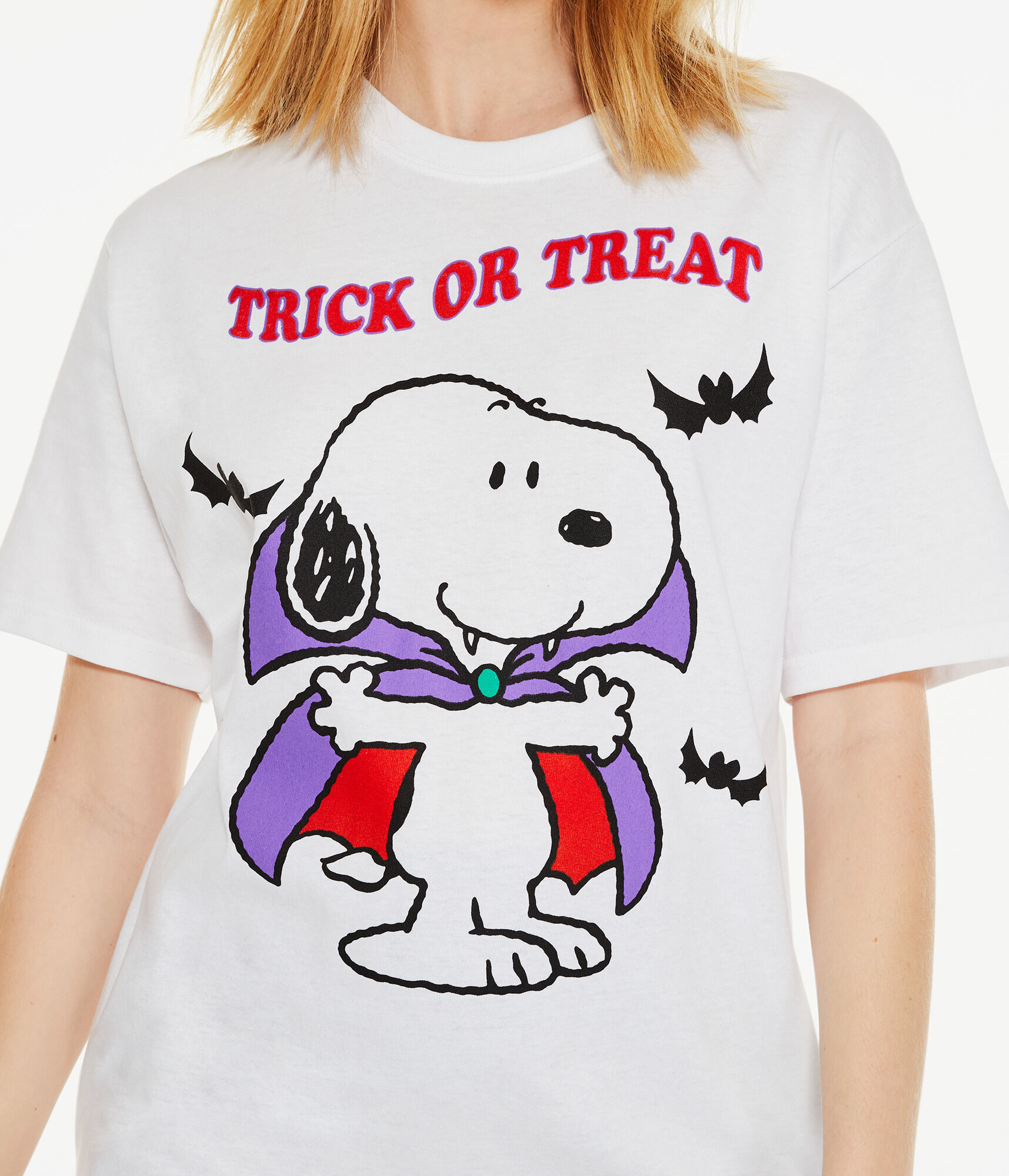 Snoopy Trick Or Treat Boyfriend Graphic Tee