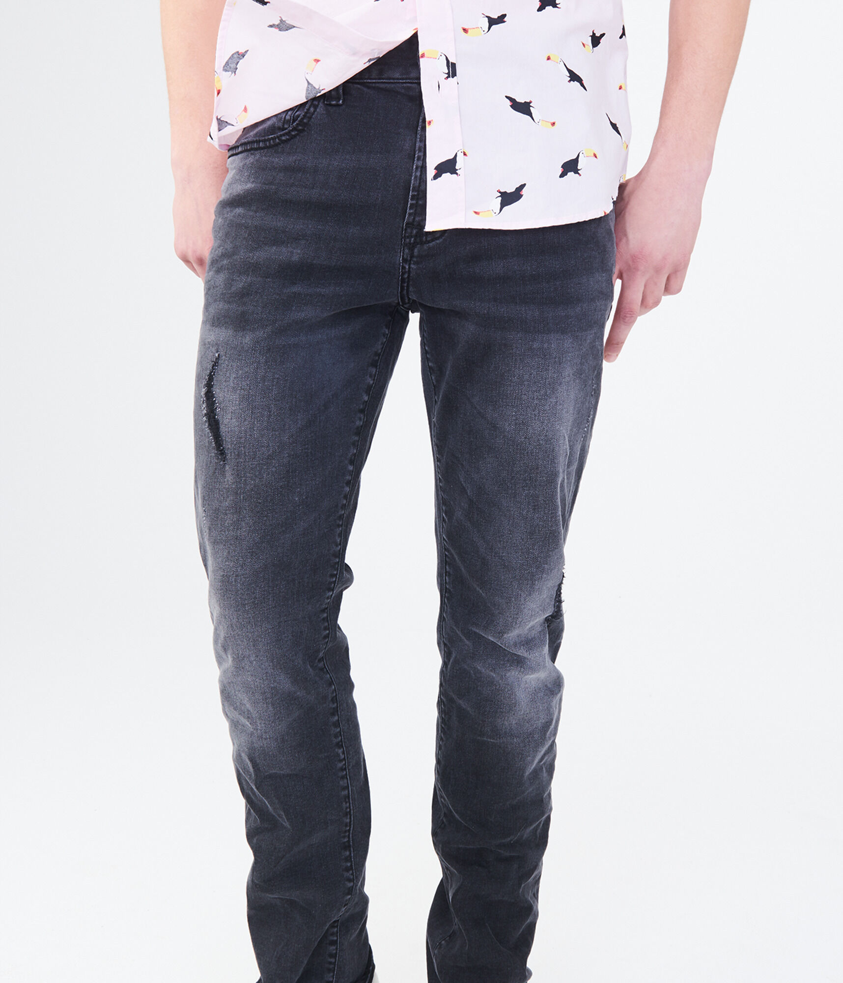 Final Sale - Skinny Black Wash Reflex Jean