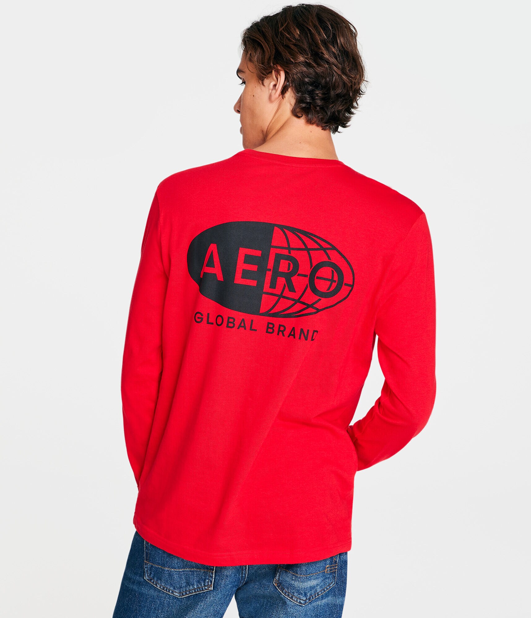 Long Sleeve Aero Global Brand Graphic Tee