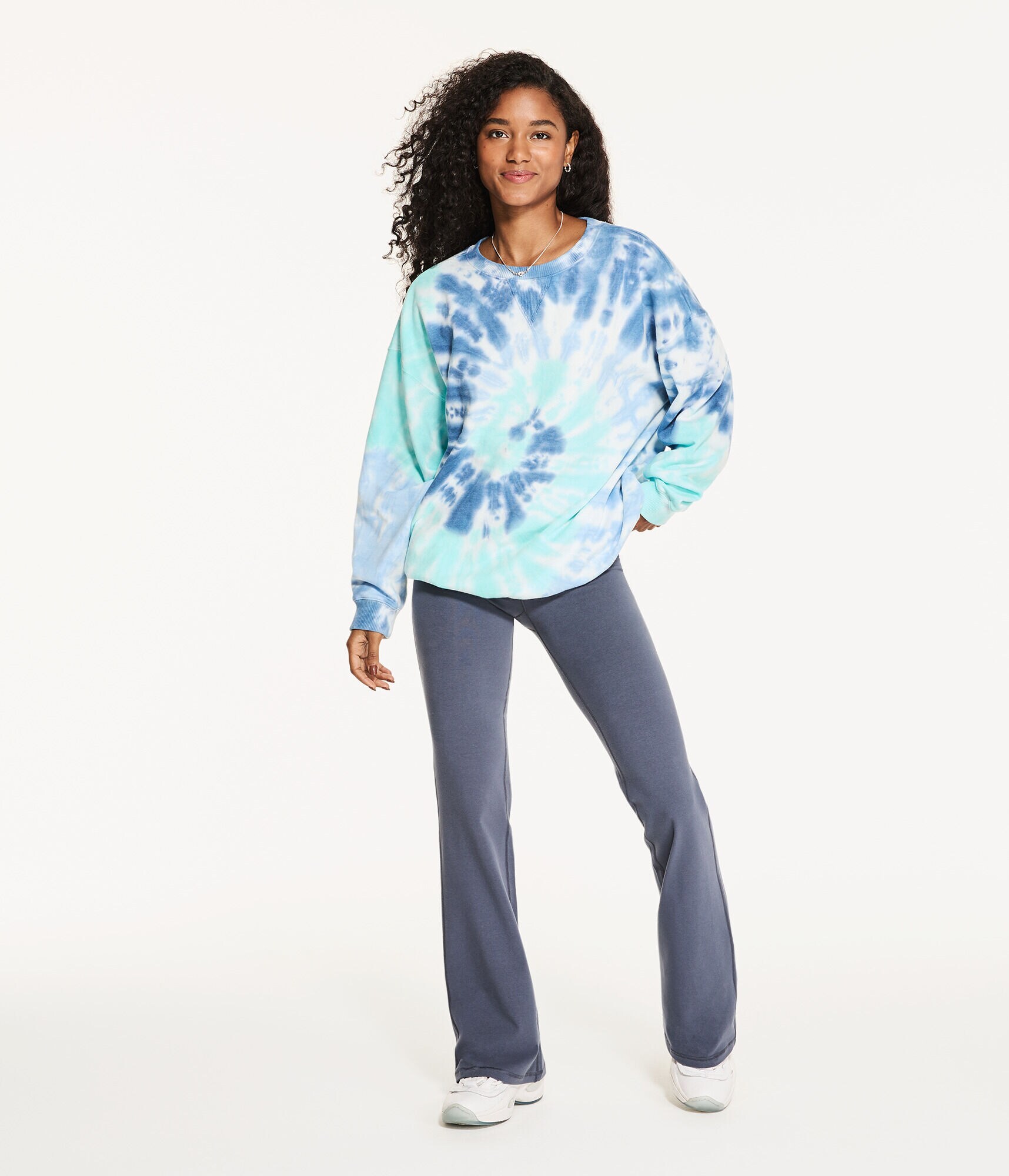 High-Rise Fold-Over Flare Pants