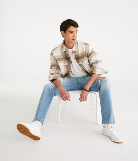 Brushed Plaid Flannel Shacket Brushed Plaid Flannel Shacket