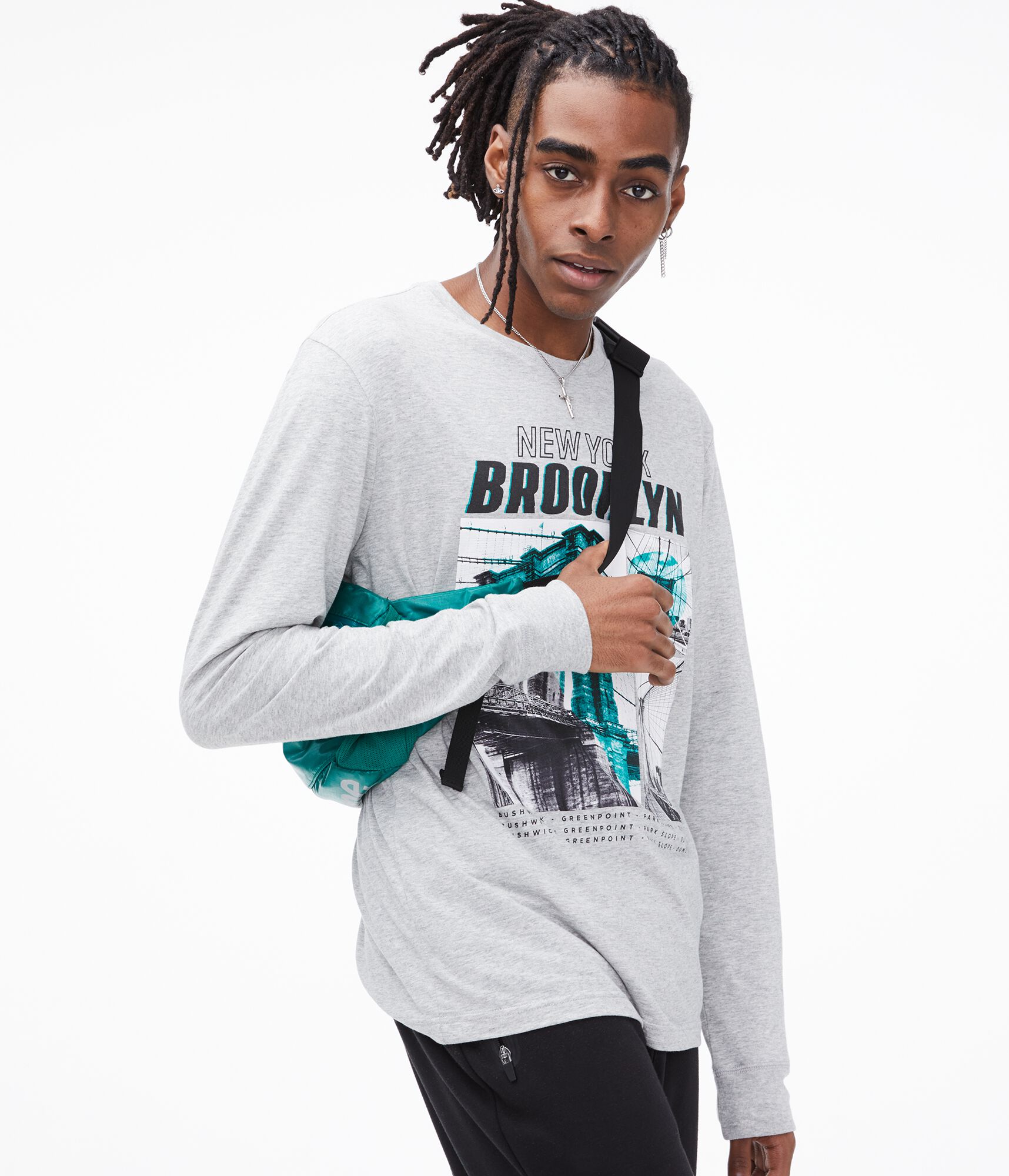 Long Sleeve Brooklyn Bridge Graphic Tee