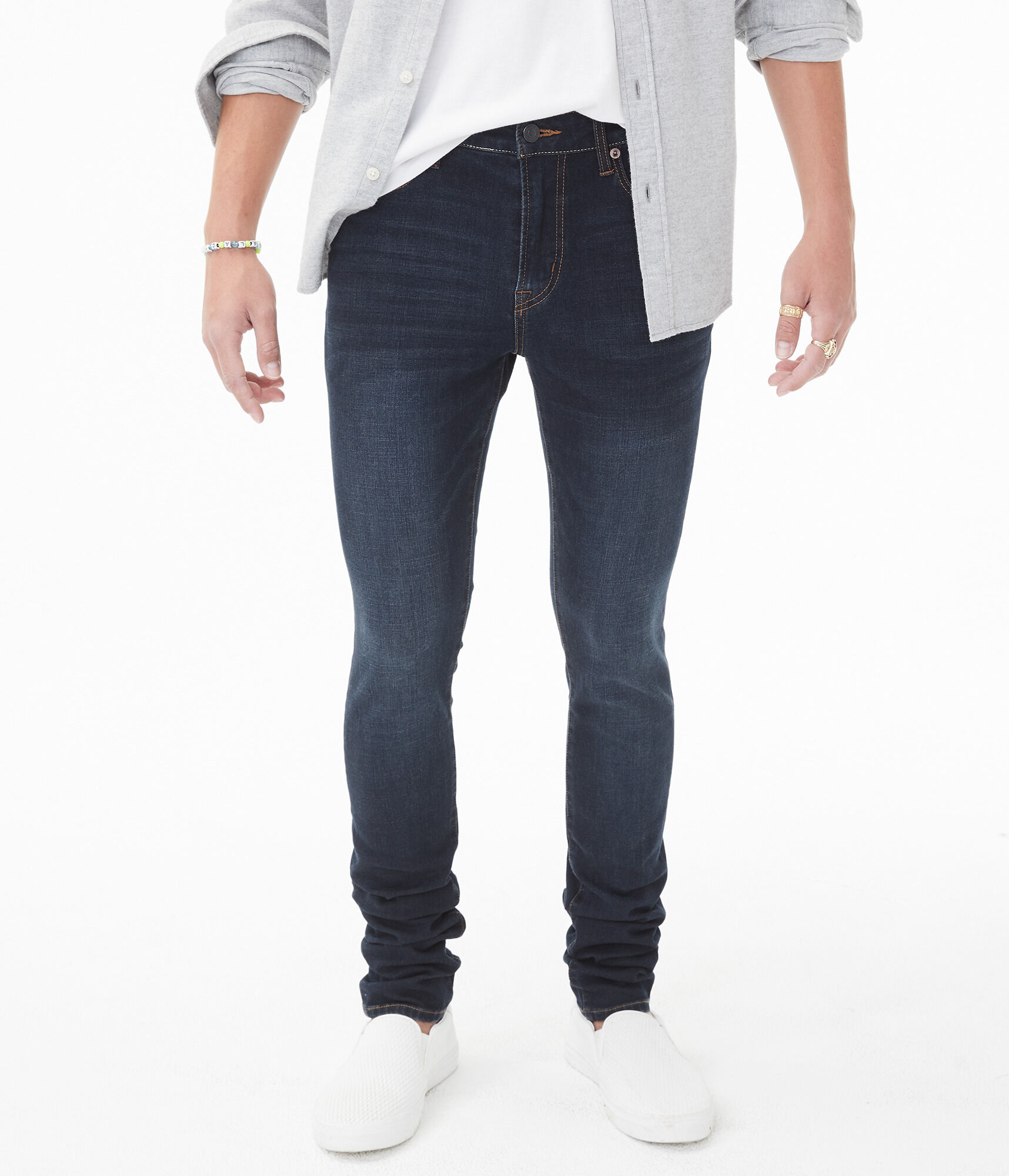 Slim fit stacked jeans clearance