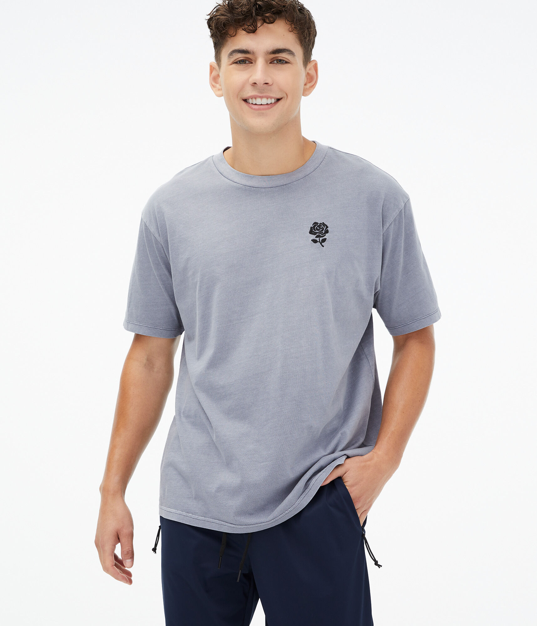 Rose Loose Fit Graphic Tee