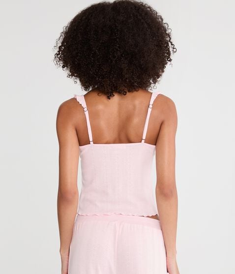 Ruffle Pointelle Sleep Cami Ruffle Pointelle Sleep Cami