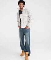 Forest Camo Heavyweight Mock-Neck Puffer Jacket