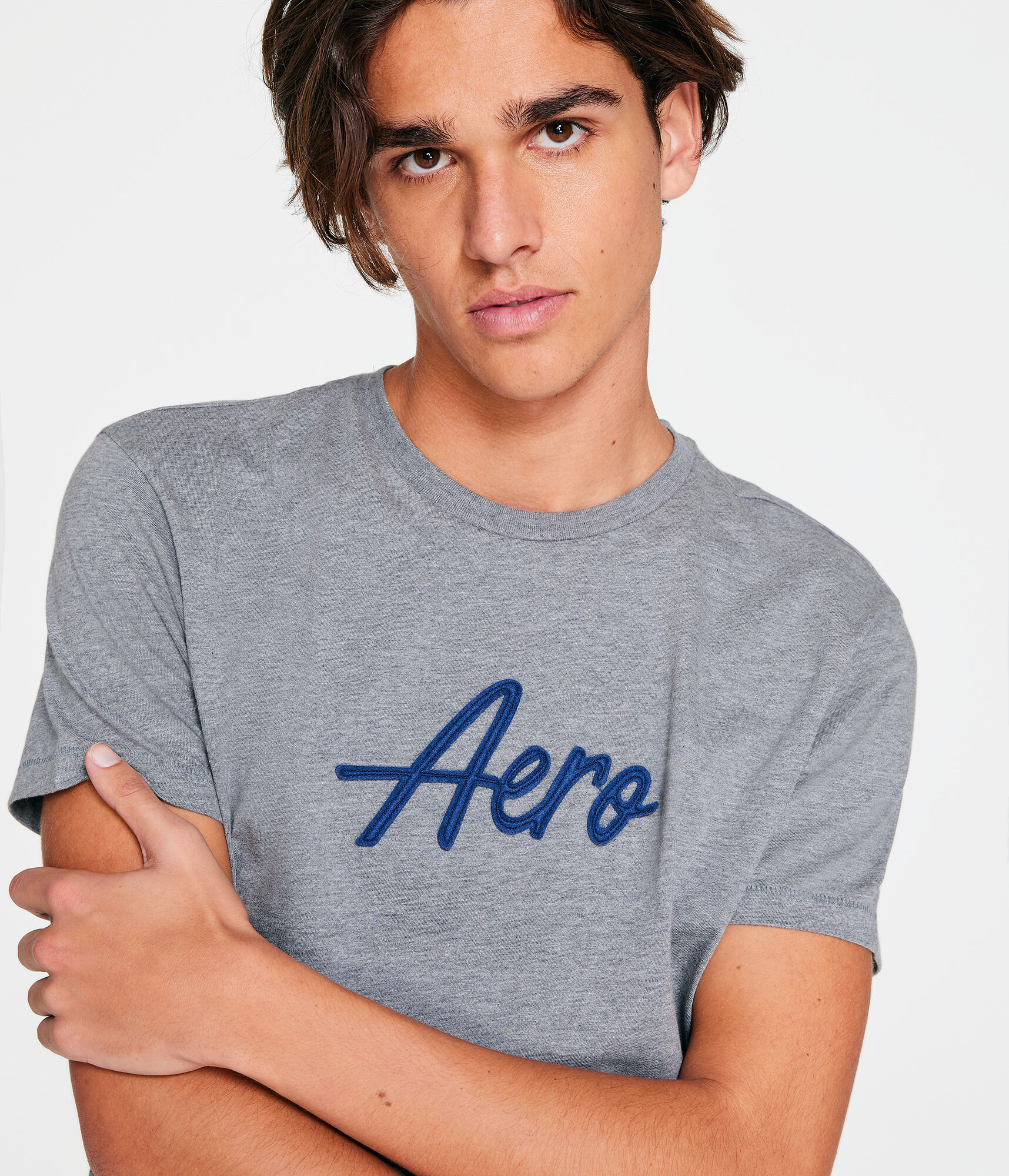 Aero Script Appliqu&eacute; Graphic Tee