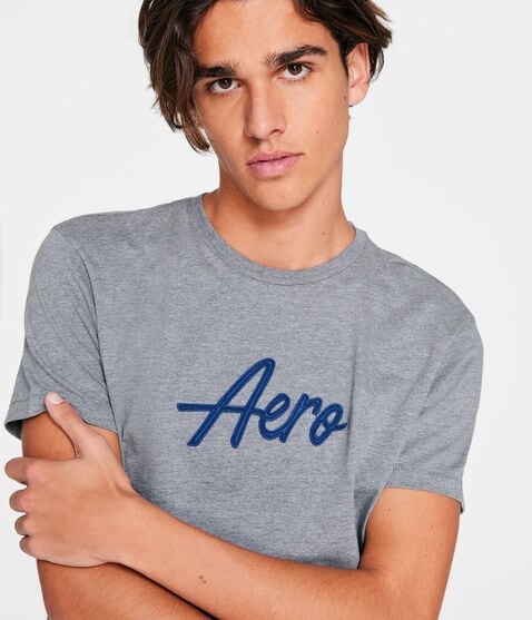 Aero Script Appliqué Graphic Tee Aero Script Appliqué Graphic Tee