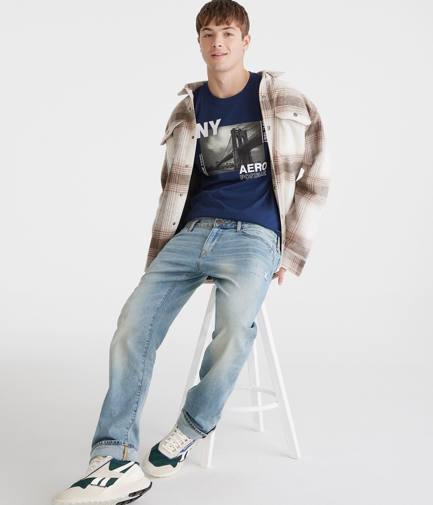 Aeropostale NY Brooklyn Bridge Graphic Tee