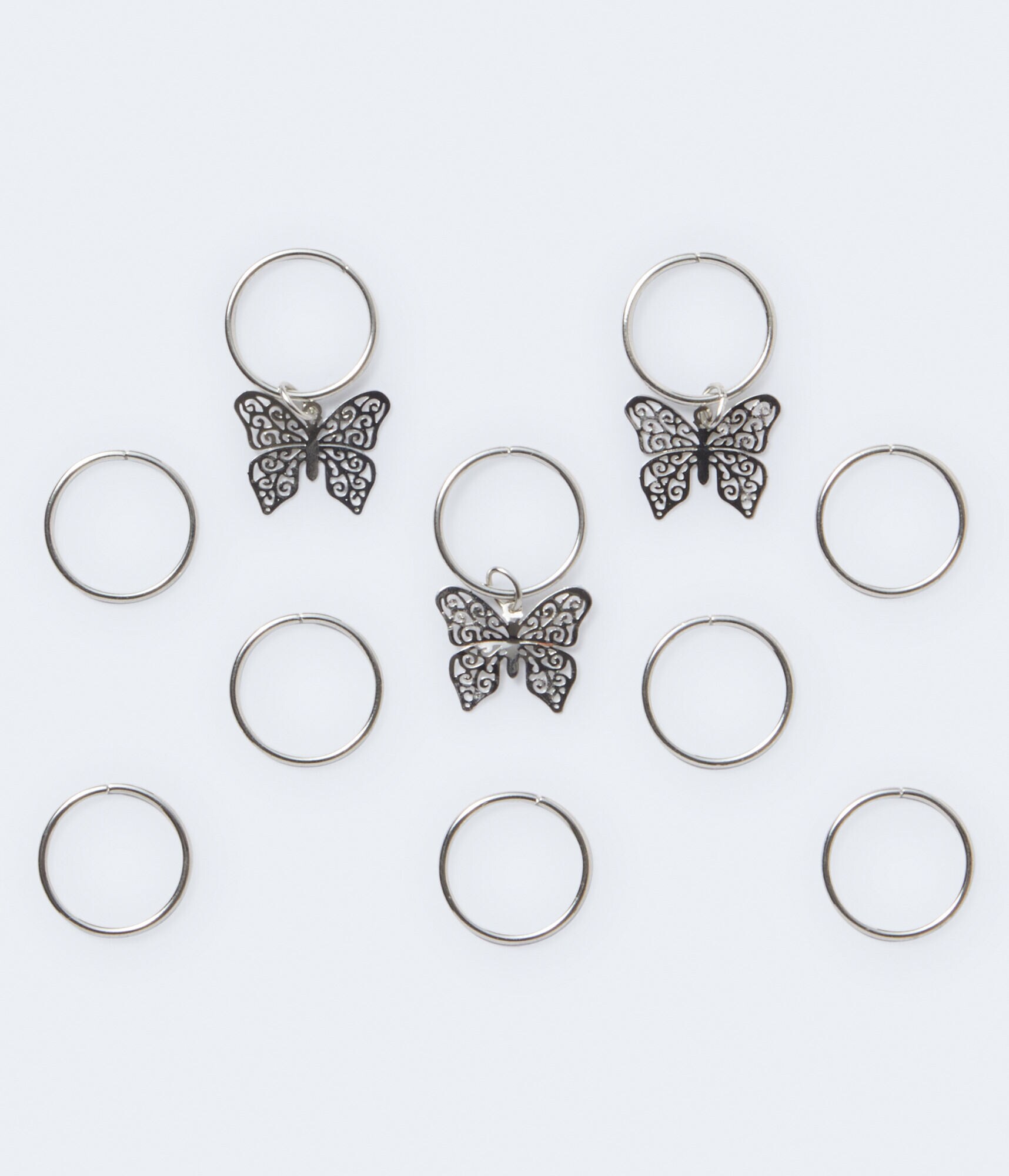 Butterfly Hair Charm 10-Pack