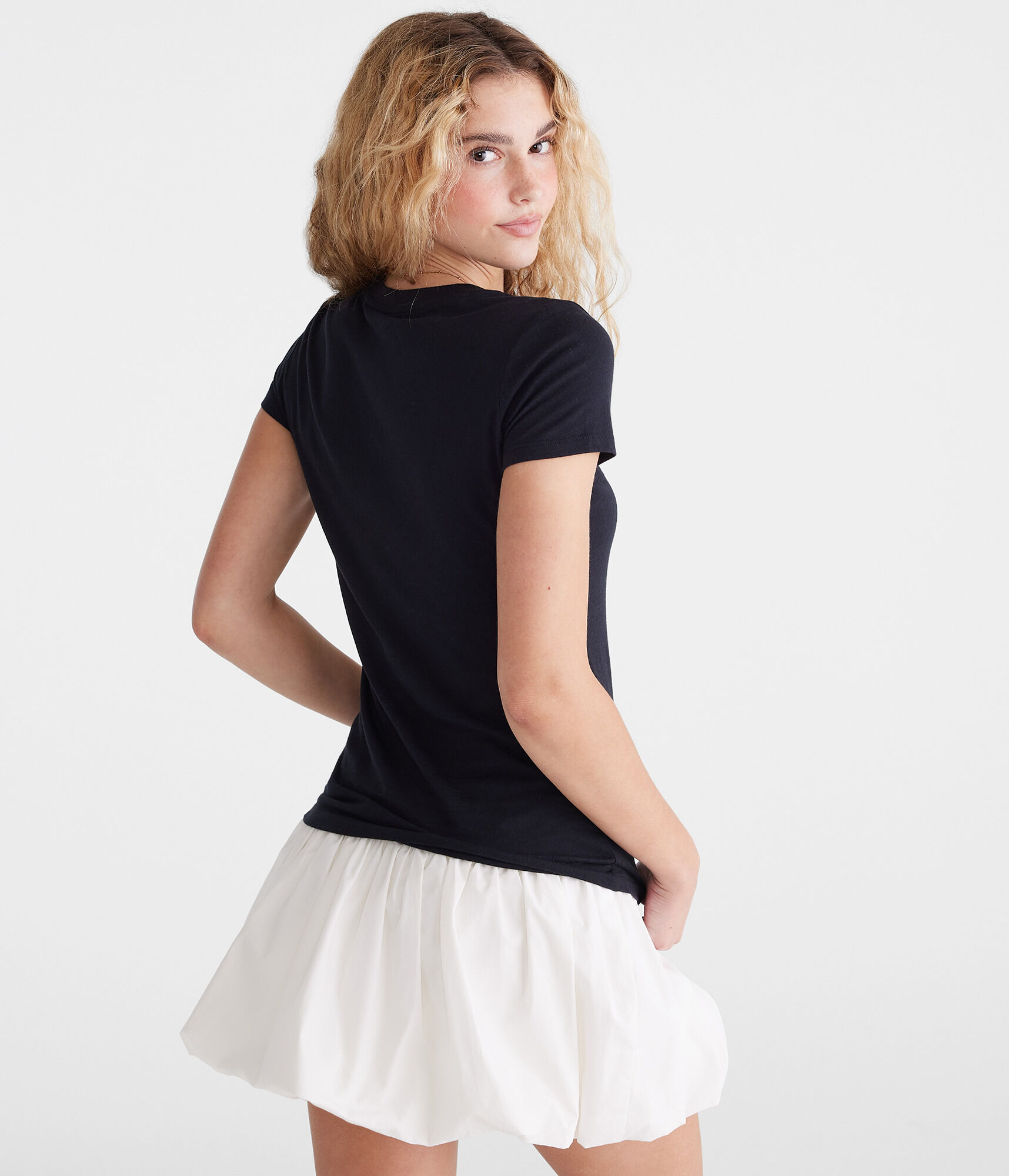Paris Bow Appliqué Graphic Tee