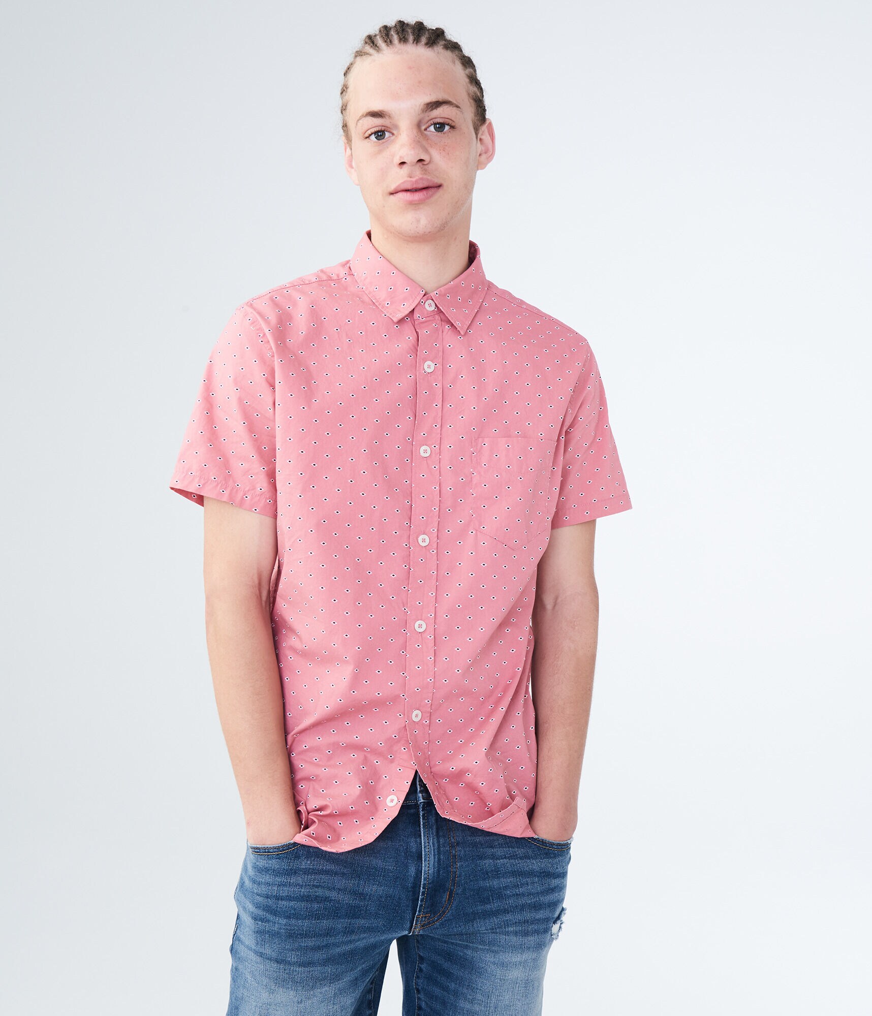 Geo Print Woven Shirt