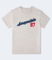 Aeropostale 87 Appliqué Graphic Tee