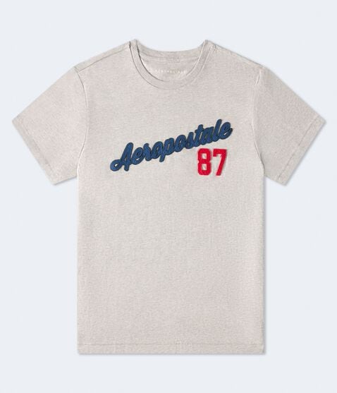 Aeropostale 87 Appliqué Graphic Tee Aeropostale 87 Appliqué Graphic Tee