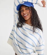 Striped Cozy Crew Sweater
