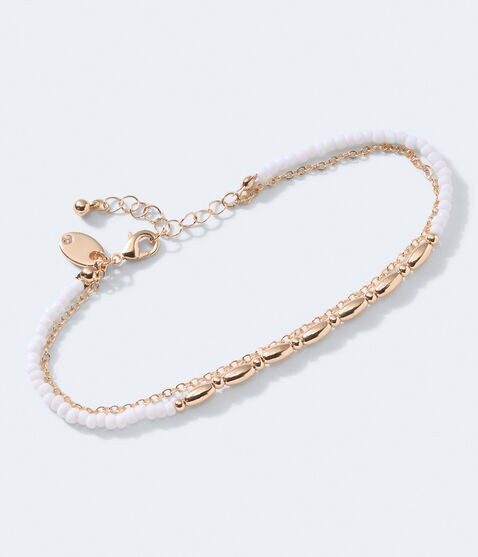 Beaded Double-Strand Anklet Beaded Double-Strand Anklet
