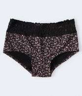Floral Lace-Trim Boyshort