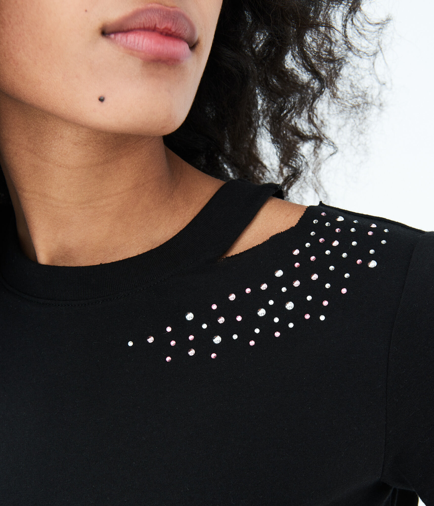 Embellished Slash Tee