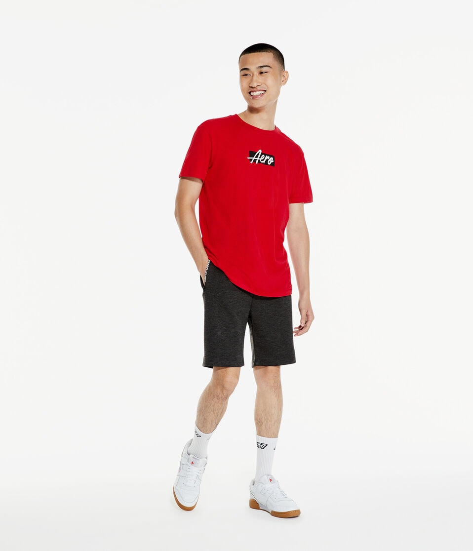 Aero Script Box Logo Graphic Tee