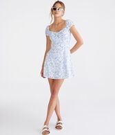 Floral Sweetheart Fit & Flare Dress