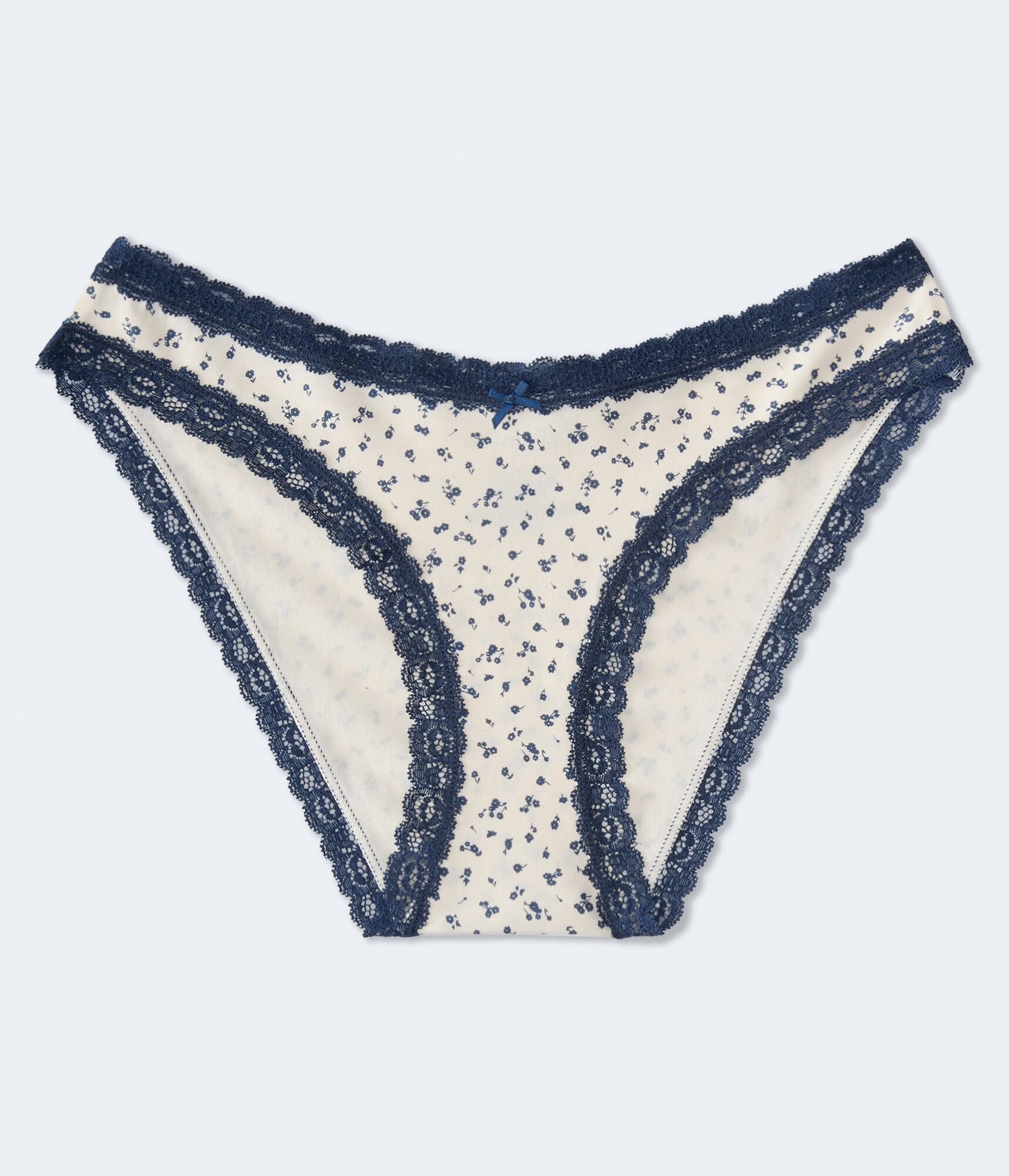 Floral Lace-Trim Hipster