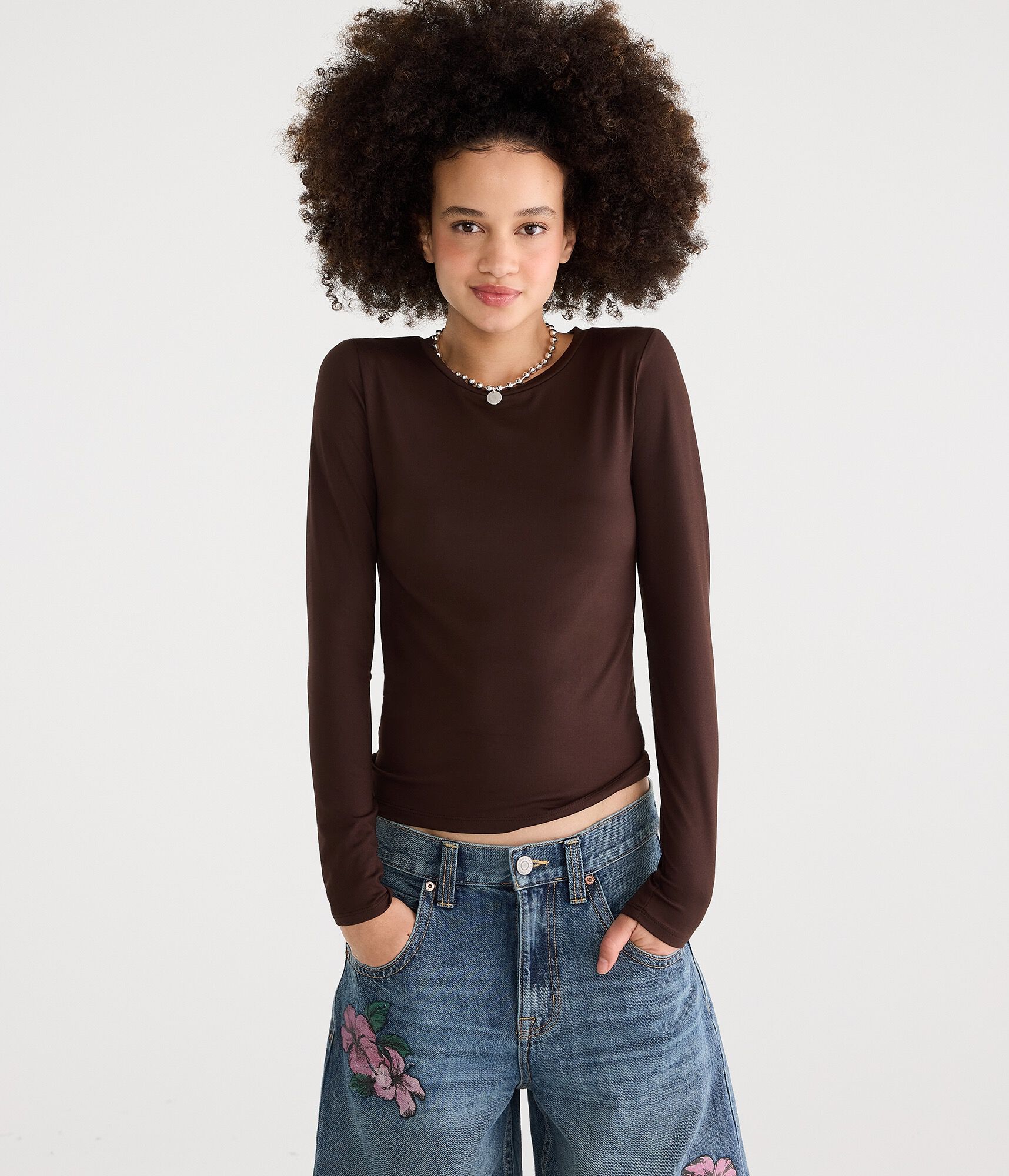 D&eacute;j&agrave; For Aero Long Sleeve Buttery Soft Crew Tee