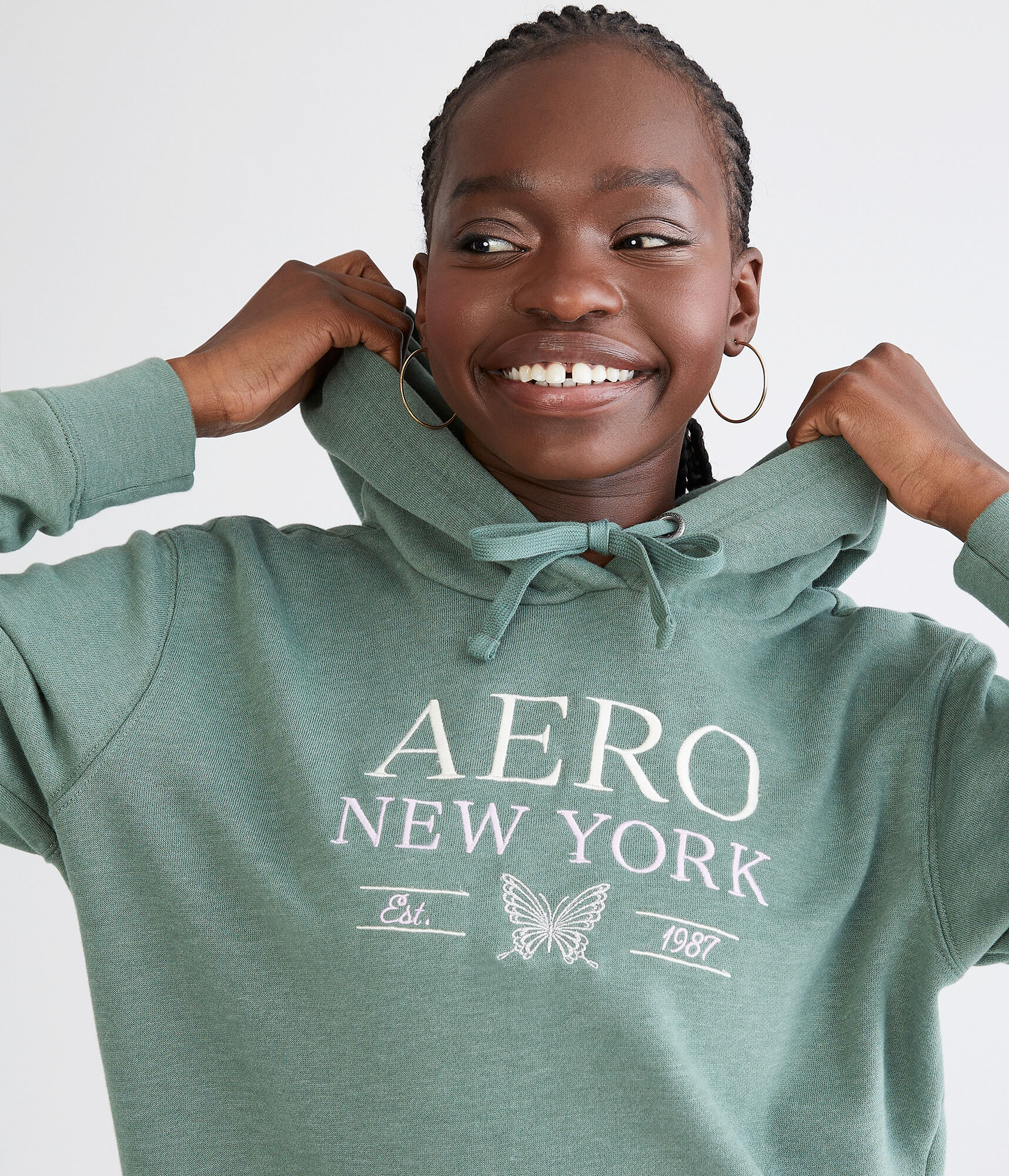 Aero New York Butterfly Pullover Hoodie