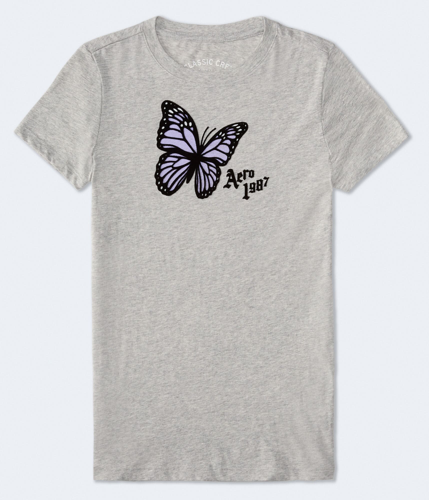 Aero 1987 Butterfly Flocked Graphic Tee